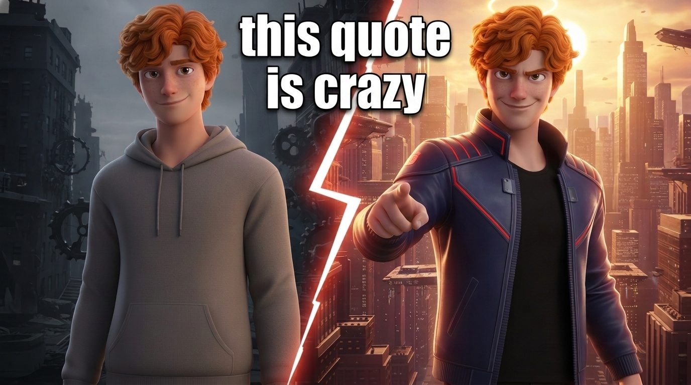 My Entire Life REMADE by a Single Quote.