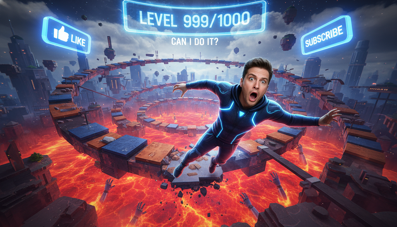 1000 Levels of Roblox Parkour. Can I DO IT?